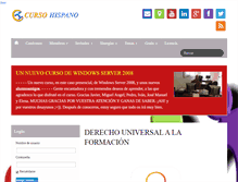 Tablet Screenshot of cursohispano.com